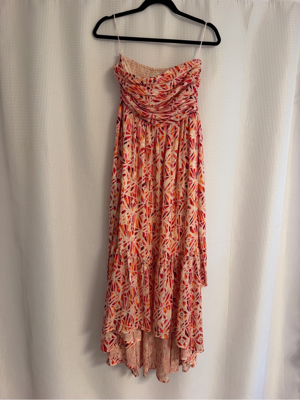 RAMY BROOK | Harlee Strapless High-low Dress In Tropic Orange/wild Rose